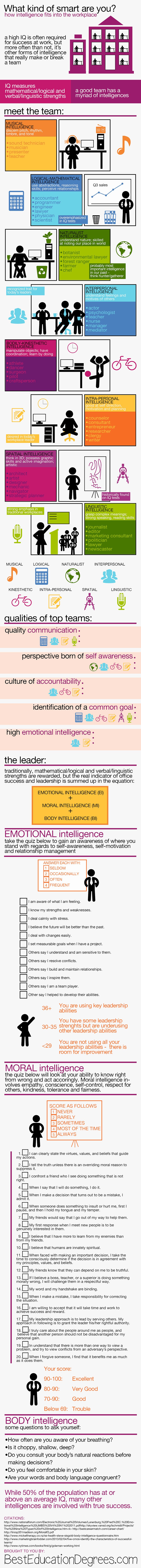 How Intelligence Fits Into The Workplace - infographic